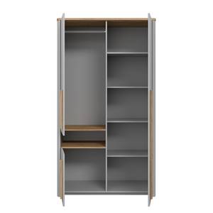 Kleiderschrank Twyford Grau / Eiche Catania Dekor