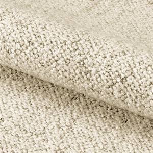 Drehbarer Polsterstuhl LIVARAS 2er-Set Bouclé Stoff Moena: Creme