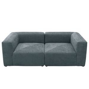 2-Sitzer Sofa Finbo Webstoff Floricia: Blaugrau