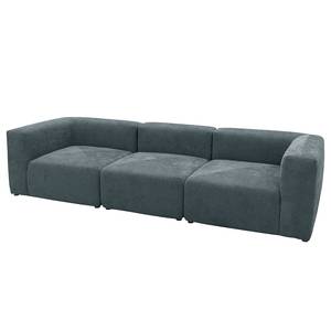 3-Sitzer Sofa Finbo Webstoff Floricia: Blaugrau