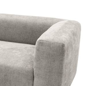 Ecksofa Finbo 2-Sitzer mit Longchair Ausrichtung universal - Webstoff Floricia: Grau