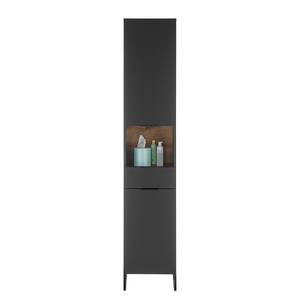 Colonne salle de bain Emporia 2 portes Noir mat