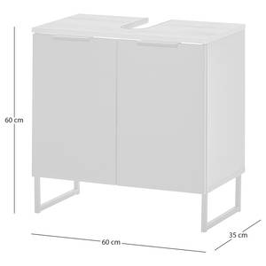 Badkamerset Emporia 4-delig - 158 cm Mat zwart