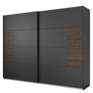 Armoire à portes coulissantes Barea Gris métallisé - Largeur : 271 cm