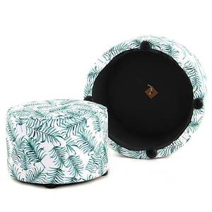 Hocker Indira Flower 2er-Set Polyester - Multicolor