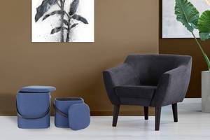 Hocker Arabella 2er-Set Polyester