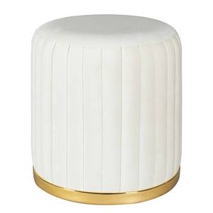 Hocker Doric Typ A Baumwolle / Acryl - Ivory