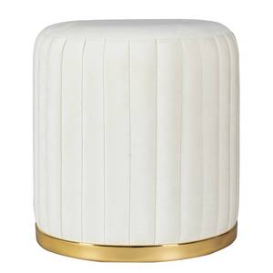 Hocker Doric Typ A Baumwolle / Acryl - Ivory