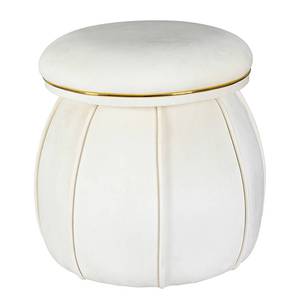 Hocker Corin Typ A Baumwolle / Acryl - Ivory