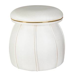 Hocker Corin Typ C Baumwolle / Acryl - Ivory