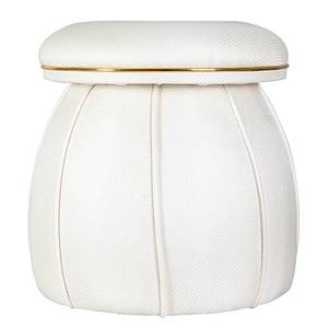 Hocker Corin Typ C Baumwolle / Acryl - Ivory