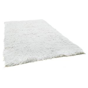 Tappeto di lana Fluffy Lana vergine - Bianco - 80 x 160 cm