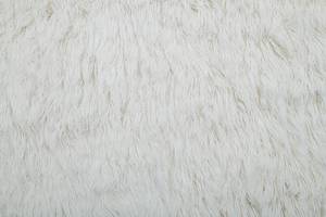 Tappeto di lana Fluffy Lana vergine - Bianco - 80 x 160 cm