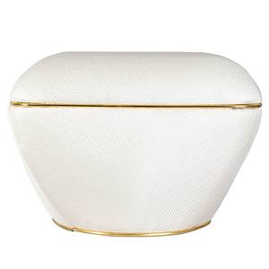 Hocker Contessa Typ C Baumwolle / Acryl - Ivory