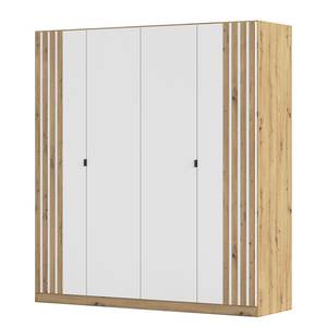 Armoire à portes battantes Genua B Blanc alpin - Largeur : 181 cm