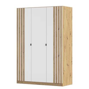 Armoire à portes battantes Genua B Blanc alpin - Largeur : 136 cm