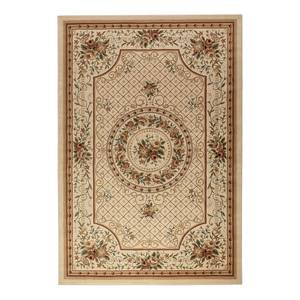 Kurzflorteppich Adraskan Polypropylen / Jute - Creme - 80 x 120 cm