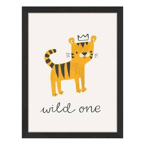 Quadro Wild One Faggio massello / Vetro acrilico - Nero - 33 x 43 cm