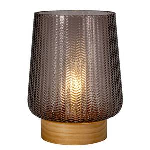 Lampe Glamour - Type A Placage en bois véritable / Verre coloré - 1 ampoule - Taupe