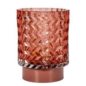 Tischleuchte Glamour Typ C Aluminium / Farbglas - 1-flammig - Pink