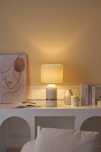 Lampe Glowing Soul Céramique - Beige / Doré - 1 ampoule
