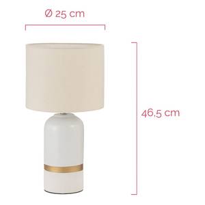 Tafellamp Glowing Soul keramiek - beige/goudkleurig - 1 lichtbron