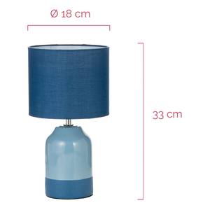 Lampada da tavolo Sandy Glow Ceramica - 1 punto luce - Blu