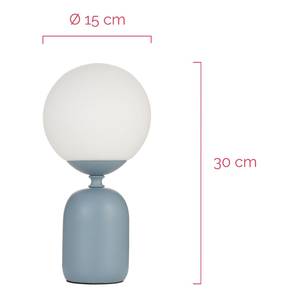 Lampada da tavolo Glowing Charm Ceramica - 1 punto luce - Celeste chiaro