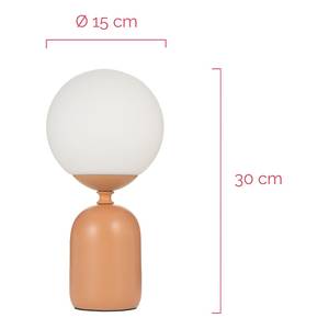 Lampada da tavolo Glowing Charm Ceramica - 1 punto luce - Rosa salmone