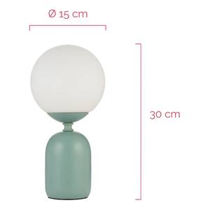 Lampada da tavolo Glowing Charm Ceramica - 1 punto luce - Verde menta