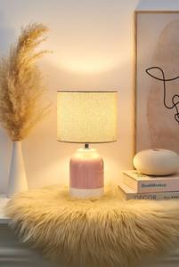 Lampada da tavolo Sandy Glow Ceramica - 1 punto luce - Rosa