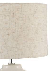 Tafellamp Charming Sparkle keramiek - beige - 1 lichtbron