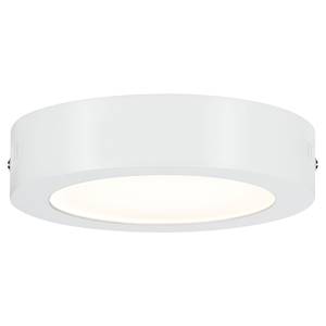 Plafonnier LED Lunar rond Aluminium - 1 ampoule - Blanc - Diamètre : 17 cm