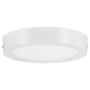 LED-Deckenleuchte Lunar Rund Aluminium - 1-flammig - Weiß - Durchmesser: 23 cm