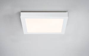 LED-Deckenleuchte Lunar Aluminium - 1-flammig - Weiß - 30 x 3.8 cm