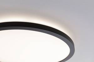 Plafondlamp Atria Shine Rond kunststof - 1 lichtbron - Zwart - Warm wit - Universeel wit