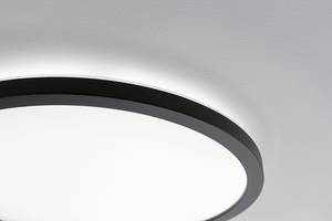 Plafondlamp Atria Shine Rond kunststof - 1 lichtbron - Zwart - Warm wit