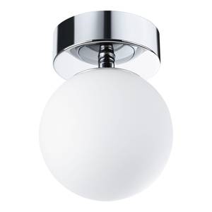 Lampada da soffitto Gove Vetro opale / Cromo - 1 punto luce - Chrome - Diametro: 12 cm