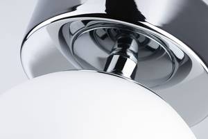 Lampada da soffitto Gove Vetro opale / Cromo - 1 punto luce - Chrome - Diametro: 12 cm