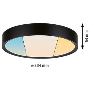 Deckenleuchte Tega Acrylglas - 1-flammig - Schwarz