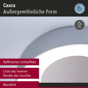 Deckenleuchte Casca Aluminium / Kunststoff - Silber - Durchmesser: 30 cm