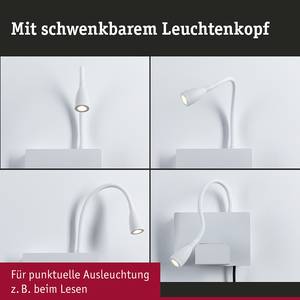 Wandlamp Halina aluminium - 1 lichtbron - Wit