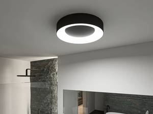 Lampada da soffitto Alluminio / Materiale plastico - Nero - Diametro: 40 cm