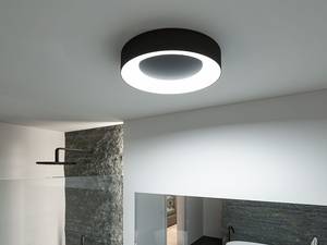 Lampada da soffitto Alluminio / Materiale plastico - Nero - Diametro: 40 cm