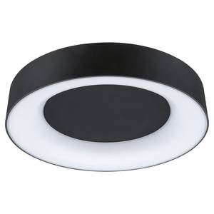 Plafondlamp Casca aluminium/kunststof - Zwart - Diameter: 40 cm