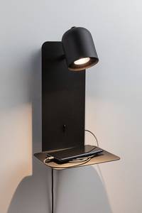 Lampada da parete Malena Alluminio - 1 punti luce - Nero