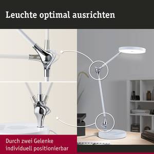 Tischleuchte Numis QI Aluminium - Weiß - 1-flammig