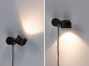 Lampada da parete Puric Pane ZB Alluminio - Nero - 1 punti luce