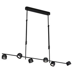 Hanglamp Puric Pane ZB aluminium - zwart - Aantal lichtbronnen: 6