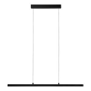 Hanglamp Lento aluminium/kunststof - 1 lichtbron - Zwart